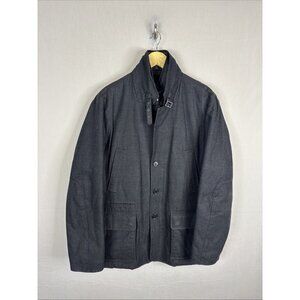 Geox Respira Jacket Mens M (42) Gray Insulated Field Coat Breathable